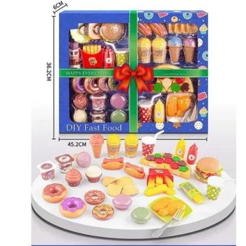 4 az 1-ben étel játékszett, 39 db-os kép