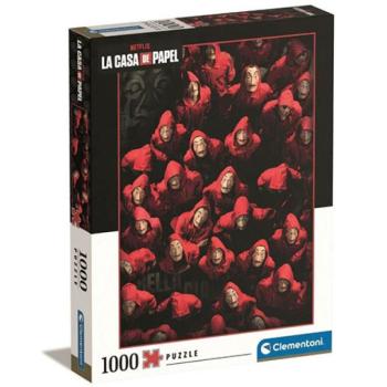 A nagy pénzrablás: Tolvajok vagy túszok? puzzle 1000db-os - Clementoni kép