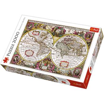 A New Land and Water Map of the Entire Earth 1630 puzzle 2000db-os - Trefl kép