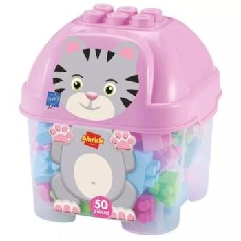 Abrick: Cica mintás építőkocka szett - 50 darabos kép
