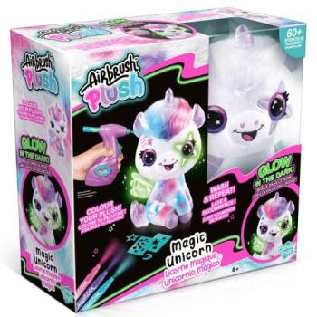 Airbrush Plush: Style 4 Ever sötétben világító, színezhető plüss unikornis kép