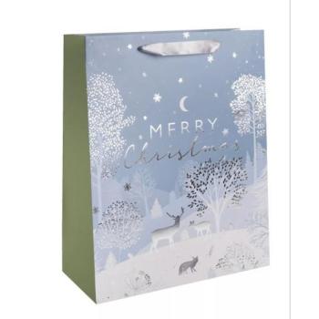 Ajándéktasak Merry Christmas felirattal - 18 x 23 cm kép