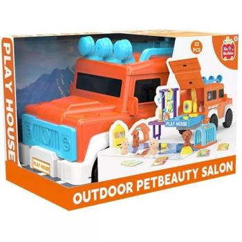 Állatgondozó játékautó szett - 33 db-os kép