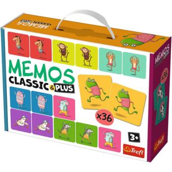 Állatos Classic & Plus memória játék 36db-os - Trefl kép