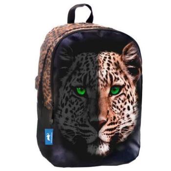 Animal Planet lekerekített leopárdos iskolatáska, hátizsák 32x15x45cm kép