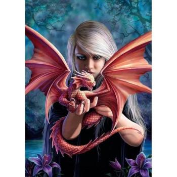 Anne Stokes Collection - Dragonkin 1000 db-os puzzle - Clementoni kép