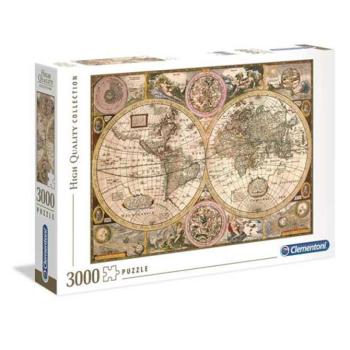 Antik világtérkép HQC 3000 db-os puzzle - Clementoni kép