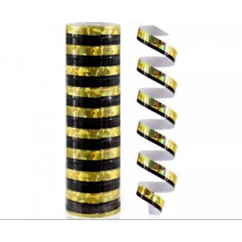 Arany-fekete hologramos szerpentin kép