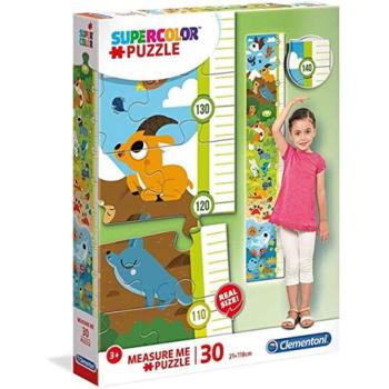 Aranyos állatkák fali mérce 30 db-os puzzle - Clementoni kép