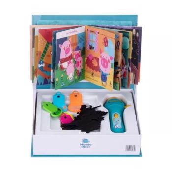 Árnyjáték szett 5 db mesével, elemlámpával kép