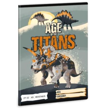 Ars Una: Age of the Titans dinoszauruszos kockás füzet A/5 27-32 kép