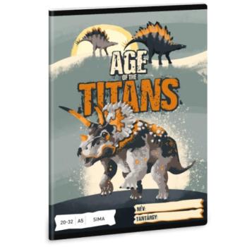 Ars Una: Age of the Titans dinoszauruszos sima füzet A/5 20-32 kép