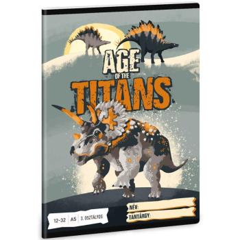 Ars Una: Age of Titans dinoszauruszos 3. osztályos vonalas füzet 32 lapos A/5 kép