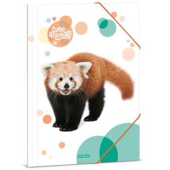 Ars Una: Cute Animals - Cuki vörös panda gumis mappa A/4-es méret kép