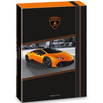 Ars Una: Lamborghini narancssárga gumis füzetbox A/4-es kép