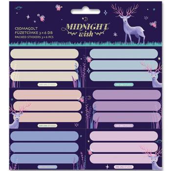 Ars Una: Midnight Wish csomagolt füzetcímke (3x6 db) kép