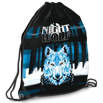 Ars Una: Nightwolf farkas mintás tornazsák, sportzsák 32x42cm kép