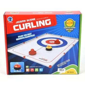 Asztali curling szett pályával kép