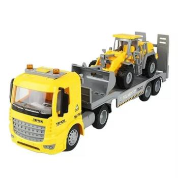 Autószállító és munkagép játékszett kép