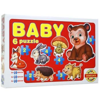 Baby Puzzle erdei állatok - D-Toys kép