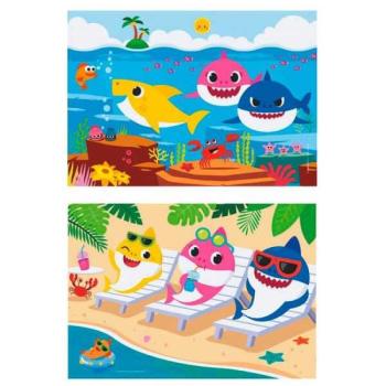 Baby Shark 2x20 db-os puzzle - Clementoni kép