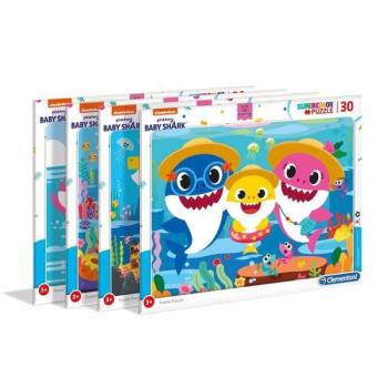 Baby Shark 30 db-os keretes puzzle - Clementoni kép