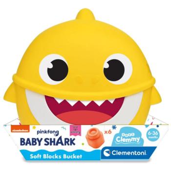 Baby Shark építőkocka tárolóban - Clementoni kép