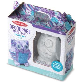 Bagoly decoupage szett - Melissa & Doug kép