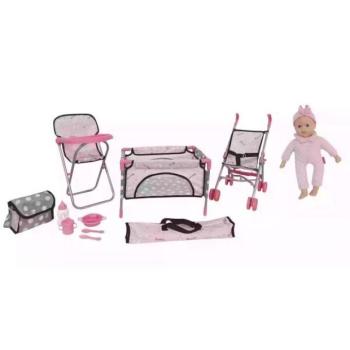 Bambolina: Óriás játékbaba készlet kiegészítőkkel - 10 db-os kép