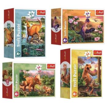 Bámulatos dinoszauruszok 54db-os mini puzzle több változatban - Trefl kép