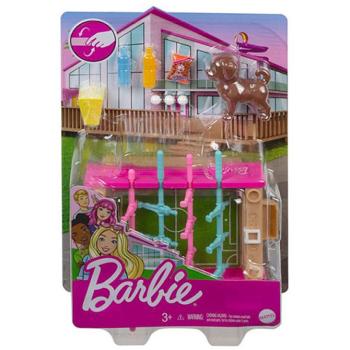 Barbie csocsóasztal kerti játékszett kisállattal - Mattel kép