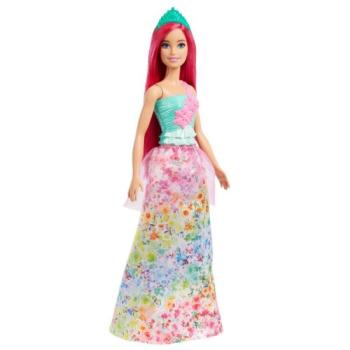 Barbie Dreamtopia hercegnő - rózsaszín hajú zöld tiarával kép