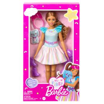 Barbie®: Első Barbie babám - Barna hajú baba 34 cm - Mattel kép