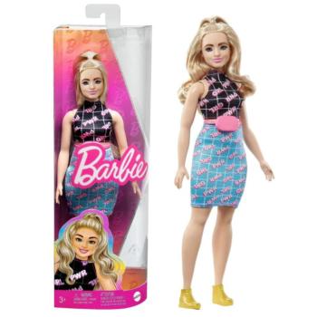 Barbie Fashionista barátnők: Barbie molett baba szőke hajjal - Mattel kép