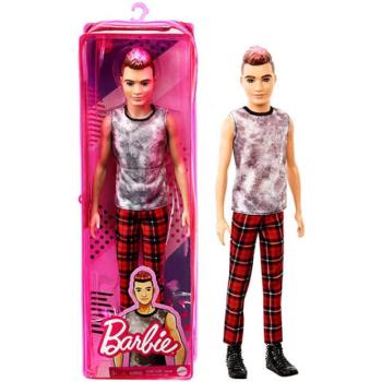 Barbie Fashionista fiú baba kockás nadrágban - Mattel kép