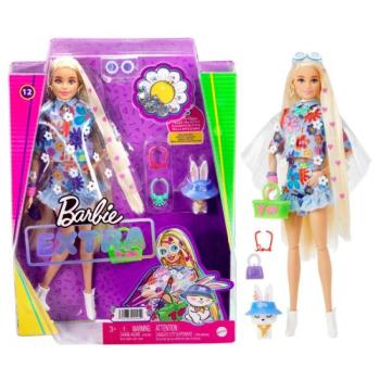 Barbie Fashionistas: Extravagáns szőke hajú baba nyúllal kép