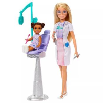 Barbie: Karrierista Barbie baba szettben - Fogorvos kép