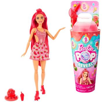 Barbie: Slime Reveal - Dinnye meglepetés baba gyümölcsös szettben Piros hajjal - Mattel kép