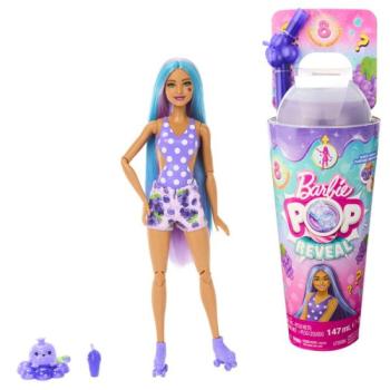 Barbie: Slime Reveal meglepetés baba - Kék hajú baba gyümölcsös szoknyában kép