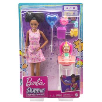 Barbie: Szülinapi bébiszitter baba lufival és kisbabával - Mattel kép