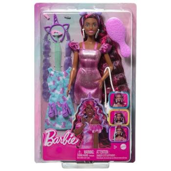 Barbie: Totally Hair 2. sorozat - hosszú hajú baba lila ruhában kiegészítőkkel - Mattel kép