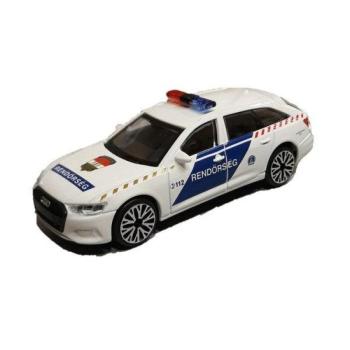 Bburago magyar rendőrautó - Audi A6 Avant, 1:43-as méretarány kép