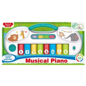 Bébi zongora 8 billentyűvel, hang és fényhatásokkal kép