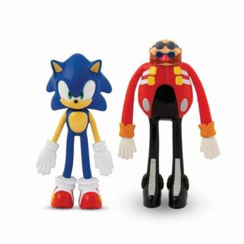 Bend-ems Sonic figura szett 2 db-os, Sonic vs. Dr. Eggman kép