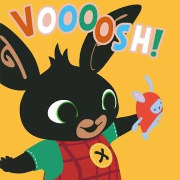 Bing: Bing nyuszi és Hoppity varázstörölköző, pamut - 30 x 30 cm kép