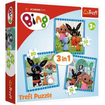 Bing! Móka a barátokkal 3 az 1-ben puzzle - Trefl kép