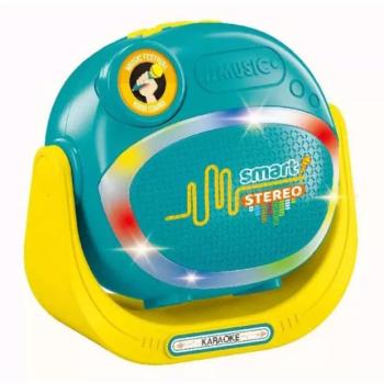 Bluetooth hangszóró dupla mikrofonnal - kék kép