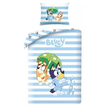 Bluey: Csíkos ágynemű garnitúra, pamut – 140 x 200 cm kép