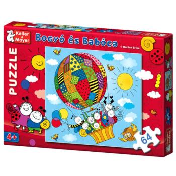 Bogyó és Babóca Léghajó 64 db-os puzzle kép