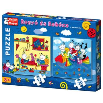 Bogyó és Babóca Szivárványhal 12 és 20 db-os puzzle kép